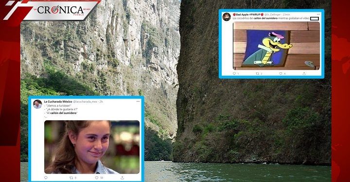 Redes reaccionan con memes al video para adultos grabado en el Cañón del Sumidero
