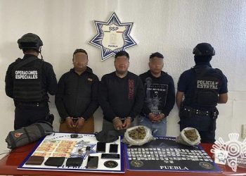 Asaltantes de camiones de carga son capturados en Puebla