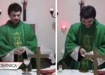 Sacerdote ríe en misa virtual y redes lo tachan de diabólico (VIDEO)