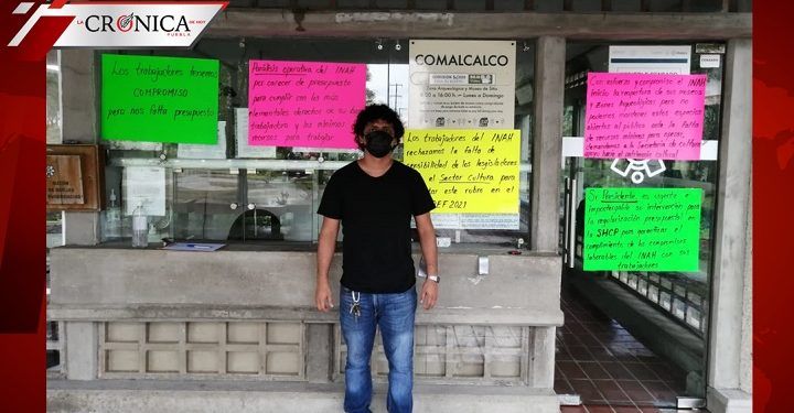 Empleados del INAH protestan por demora de sueldos y cierran zonas arqueológicas