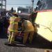 Choque entre un microbús y una camioneta deja 5 heridos en La Constancia