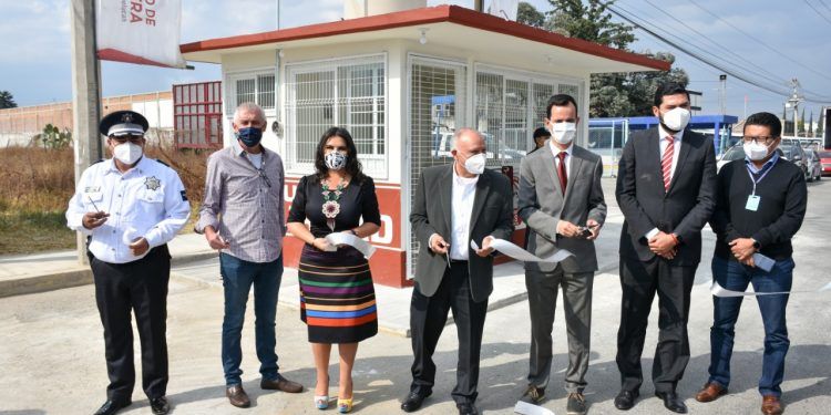 Gobierno de Texmelucan inaugura módulos de seguridad en el corredor industrial Quetzalcóatl