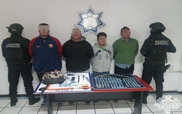SSP Puebla captura a la banda «Los HR», asaltantes de tiendas departamentales