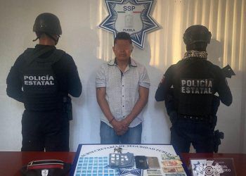 SSP Puebla captura a escolta de «El Costras», líder narcomenudista