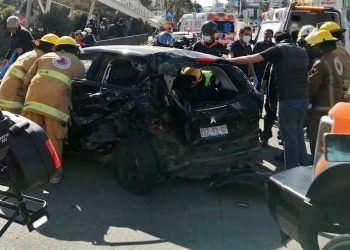 Colisión en la Vía Atlixcáyotl deja al menos cinco lesionados en Puebla