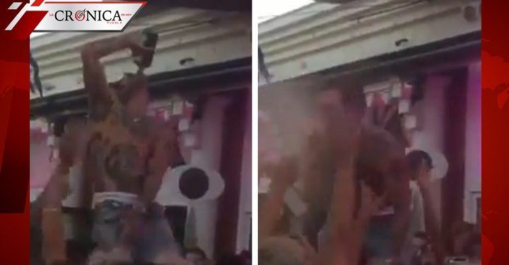 Viralizan clip de DJ escupiendo alcohol para concientizar sobre la cuarentena