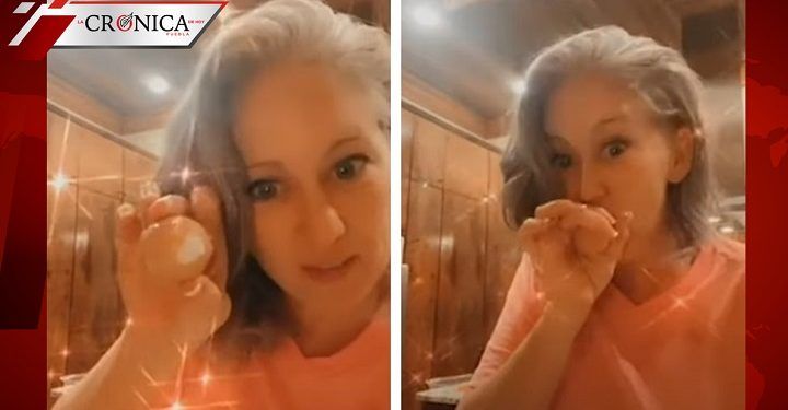 Mujer se hace viral por mostrar cómo pela un huevo con la boca (VIDEO)