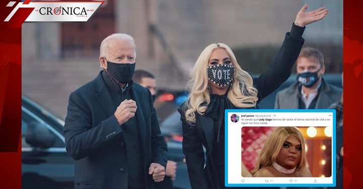 Redes ovacionan a Lady Gaga por cantar en investidura de Joe Biden