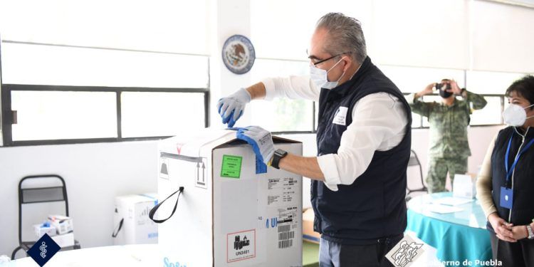 Llega a Puebla segundo lote de vacunas anti Covid
