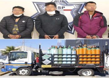 SSP detiene a ladrones de camioneta con 89 tanques de oxígeno en Puebla