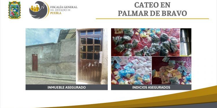 FGE detiene a dos personas y asegura droga tras cateo en Palmar de Bravo