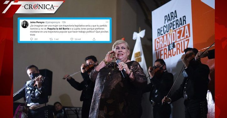 Redes critican entrada de Paquita La del Barrio a la política en Veracruz