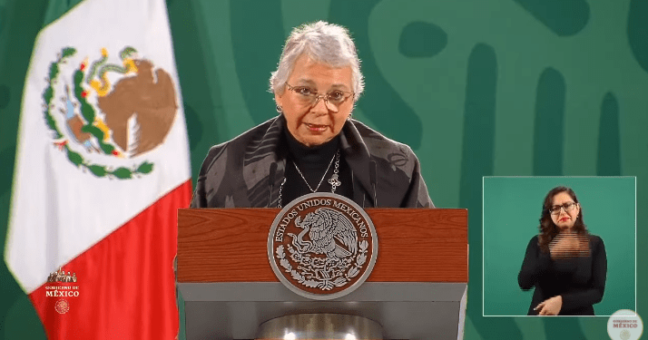 «AMLO está bien y fuerte», señala la responsable de la Segob, Olga Sánchez Cordero