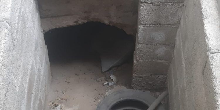 Hallan huachitúnel en predio abandonado de Texmelucan 