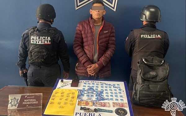 SSP Puebla asegura a distribuidor de droga de «La Tita»