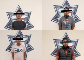 Policía de Texmelucan captura a cuatro huachigaseros con mil litros de combustible