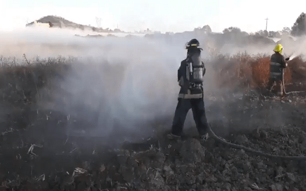 Queda controlada la fuga de gas en toma clandestina de Texmelucan