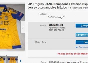 Venden jersey de Tigres en más de 13 mil pesos