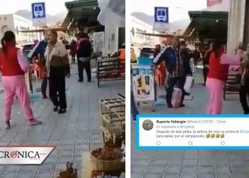 Abuelita pelea en mercado de Coahuila y redes piden round con el Canelo (VIDEO)