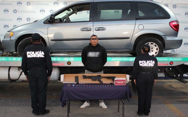 Seguridad Ciudadana detiene a implicado en asalto a camioneta de valores en Puebla