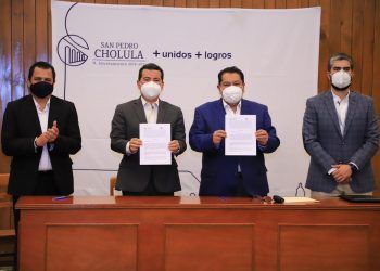 Secretaría de Movilidad y San Pedro Cholula firman convenio de colaboración