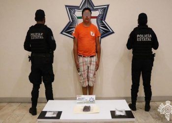 Policía Estatal asegura a «El Mono», líder narcomenudista en Ahuacatlán