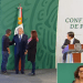 Joven irrumpe en rueda de prensa de AMLO