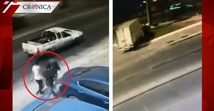 Por un celular: difunden clip de chofer que atropelló a ladrones en Jalisco