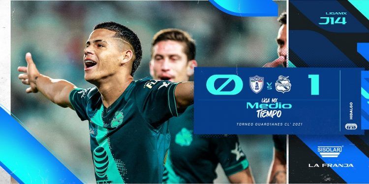 Medio tiempo: Puebla vence 1 por 0 a los Tuzos