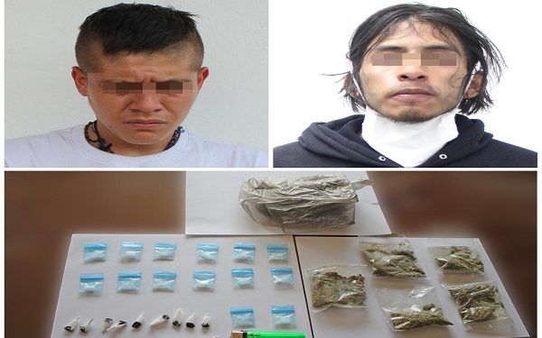 Narcomenudistas fueron asegurados en San Manuel y Guadalupe Hidalgo