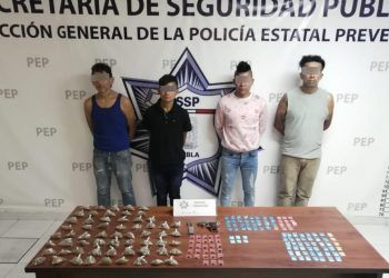 Narcomenudistas de la banda del «Pelón del Sur» son capturados en Puebla