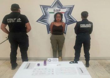 Vendedora de drogas es capturada en Atlixco