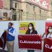 Candidatos de la coalición Va por México clausuran simbólicamente obras del zócalo de Puebla