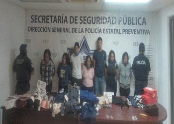 Siete personas son capturadas por asaltar una tienda Coppel en Texmelucan