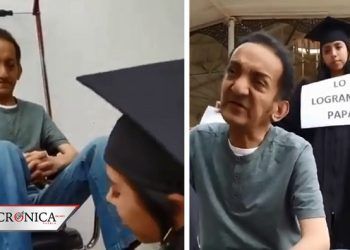 Joven graduada conmueve a redes por agradecer apoyo de su padre bolero