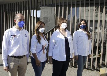 Candidatos a diputados de  “Va por México” prometen gestionar reconstrucción de San Alejandro