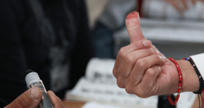 Sin riesgo de contagio con tinta indeleble al votar