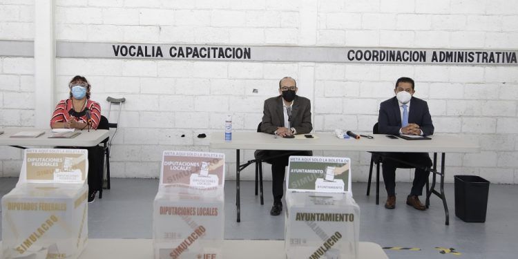 Junta Local del INE en Puebla presenta protocolo sanitario para votar el 6 de junio