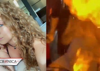 Queman cara de turista con bebida flameante en bar de Cancún