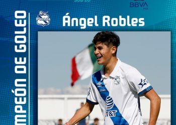 Proclaman campeón de goleo al enfranjado Ángel Robles de la Sub-20 
