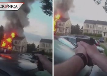 Policía arresta a sujeto que incendió casa y desató balacera en Estados Unidos