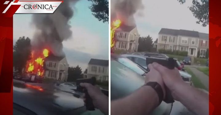 Policía arresta a sujeto que incendió casa y desató balacera en Estados Unidos