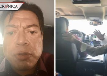 Mario Delgado pide abatir inseguridad después de toparse con grupo armado (VIDEO)
