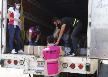 Paquetería electoral llega a Puebla para la votación del próximo 6 de junio