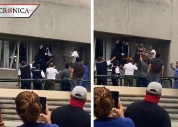 Detienen a hombre que entró por ductos de hospital del IMSS en Nuevo León (VIDEO)
