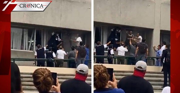 Detienen a hombre que entró por ductos de hospital del IMSS en Nuevo León (VIDEO)