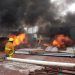 Se incendia fábrica de colchones en San Pedro Cholula