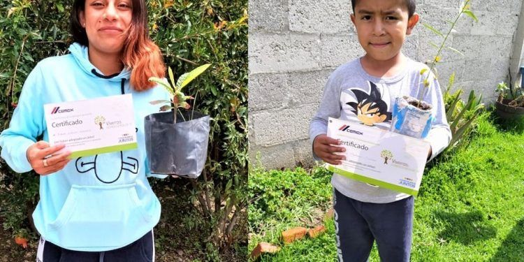 En Puebla, futuras promesas del futbol adoptan un árbol