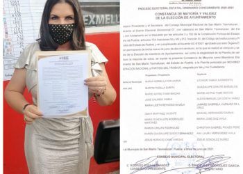 Norma Layón recibe constancia de mayoría y es presidenta municipal electa de Texmelucan
