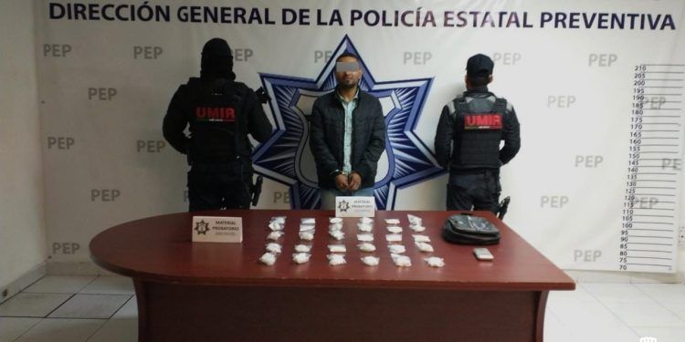 Vendedor de drogas es detenido en la colonia Santa Lucía